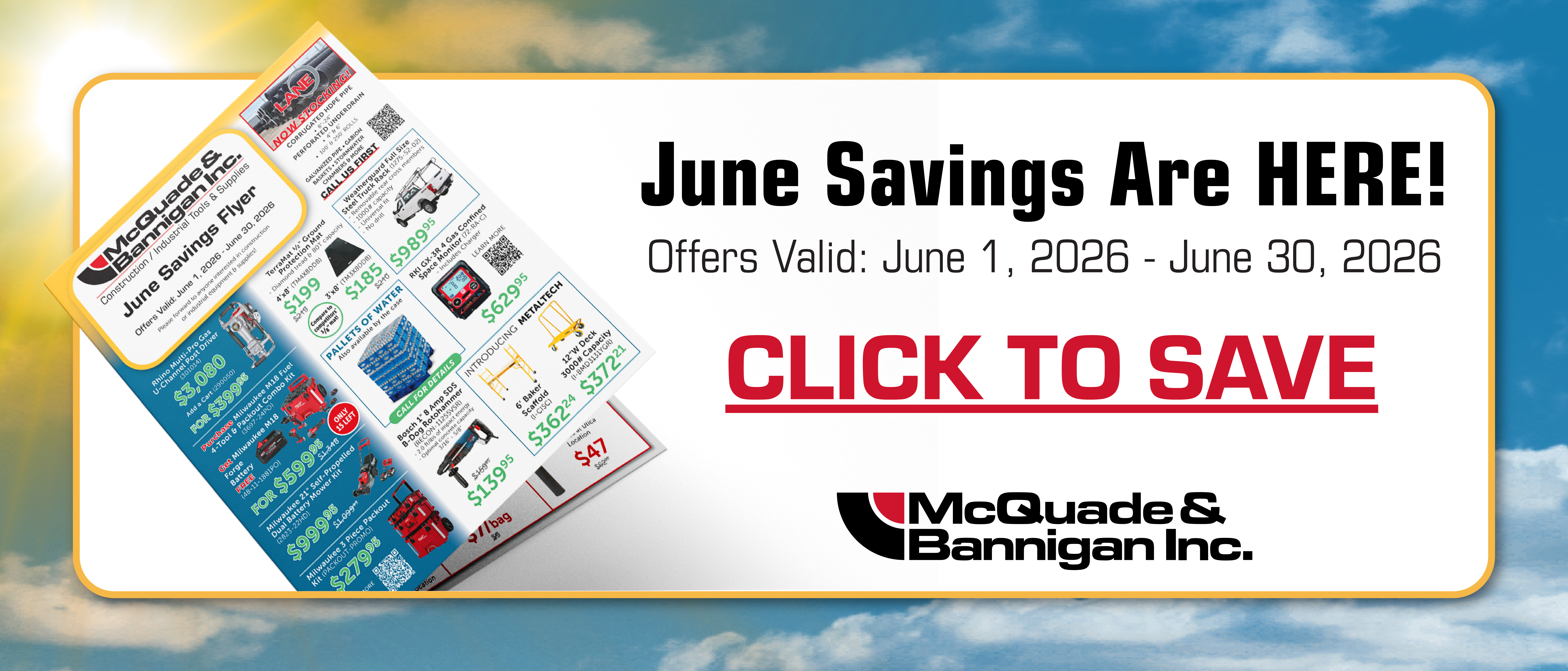 Monthly Sale Flyer